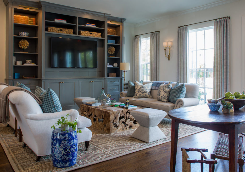 The clubhouse within the residential community of Schilling Farms shows a fresh approach to a classic design, which sets the tone throughout the entire project.