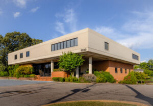 three story brick office building